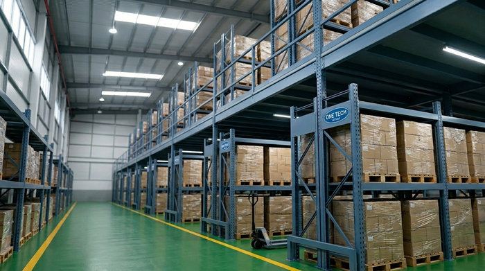 Kệ sàn mezzanine thực tế cho kho pallet