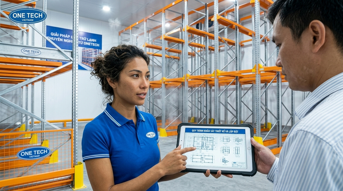 Quy trình khảo sát thiết kế và lắp đặt kệ drive in Cà Mau