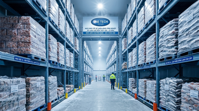 Ứng dụng kệ kho lạnh tại KCN Khánh An Cà Mau