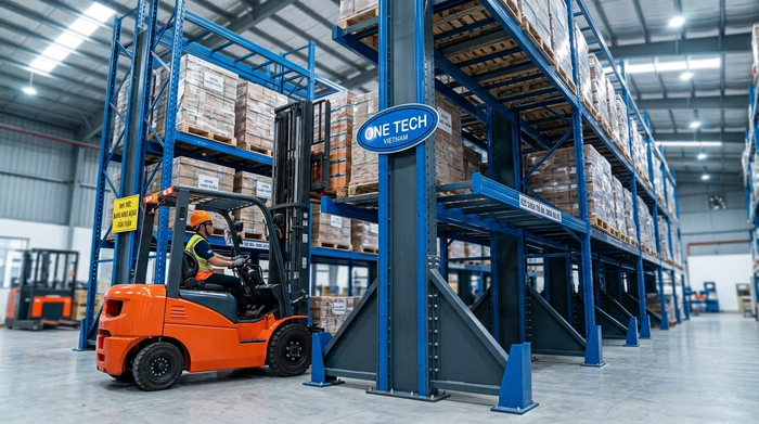Đào tạo quy trình vận hành xe nâng trong kho kệ