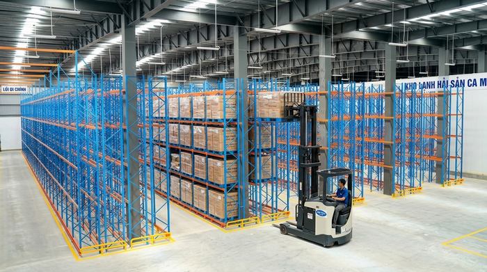 Cấu tạo tổng quan kệ Double Deep Cà Mau cho kho pallet