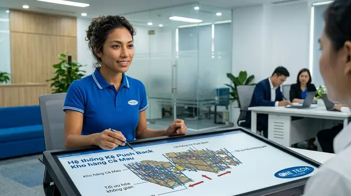 Tư vấn thiết kế layout kệ Push Back Cà Mau cho doanh nghiệp
