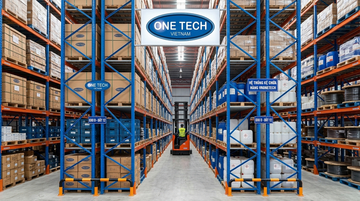 Kệ Narrow Aisle cho kho vật tư công nghiệp Cà Mau Kệ VNA lưu trữ vật tư công nghiệp trong nhà kho tại Cà Mau