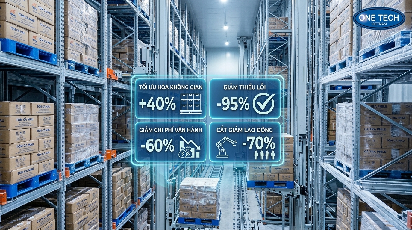 Phân tích hiệu quả đầu tư Kệ kho ASRS Cà Mau Phân tích hiệu quả đầu tư Kệ kho ASRS Cà Mau cho doanh nghiệp