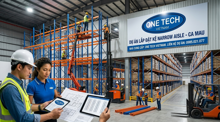 Quy trình lắp đặt Kệ Narrow Aisle Cà Mau Quy trình khảo sát thiết kế sản xuất lắp đặt kệ narrow aisle tại Cà Mau