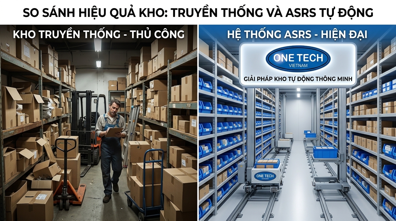 So sánh kho truyền thống và Kệ kho ASRS Cà Mau So sánh kho truyền thống và Kệ kho ASRS Cà Mau