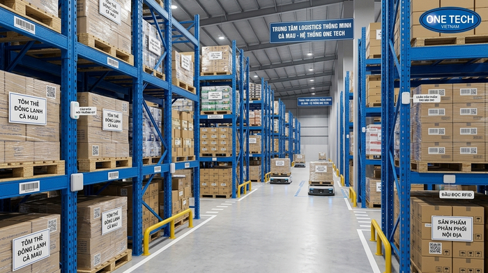 Hệ thống quản lý kho tự động Cà Mau Hệ thống quản lý kho tự động Cà Mau kết hợp kệ công nghiệp
