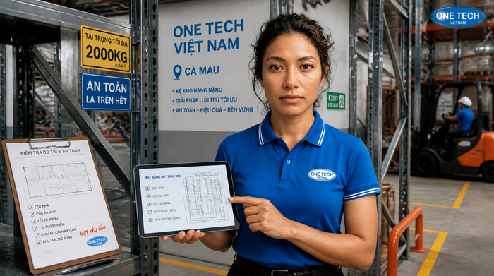 An toàn khi vận hành kệ kho logistics Cà Mau