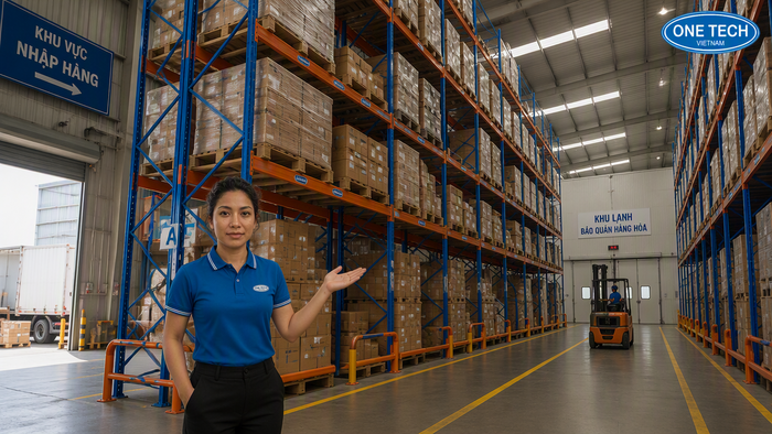 Bố trí lối đi xe nâng trong kho hàng tại Cà Mau