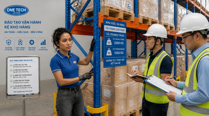Đào tạo vận hành kệ kho logistics Cà Mau