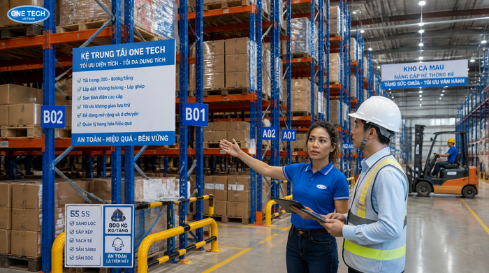 Nâng cấp hệ kệ kho logistics Cà Mau cho kho quá tải