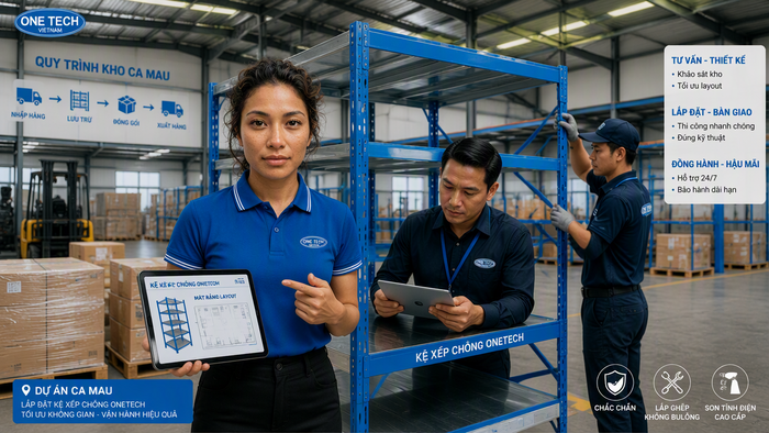 Quy trình tư vấn kệ xếp chồng Cà Mau Quy trình tư vấn và lắp đặt kệ xếp chồng tại Cà Mau