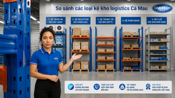 So sánh các loại kệ kho logistics Cà Mau