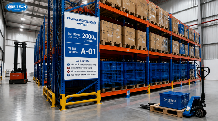 Thiết bị nhà kho đi kèm kệ logistics Cà Mau