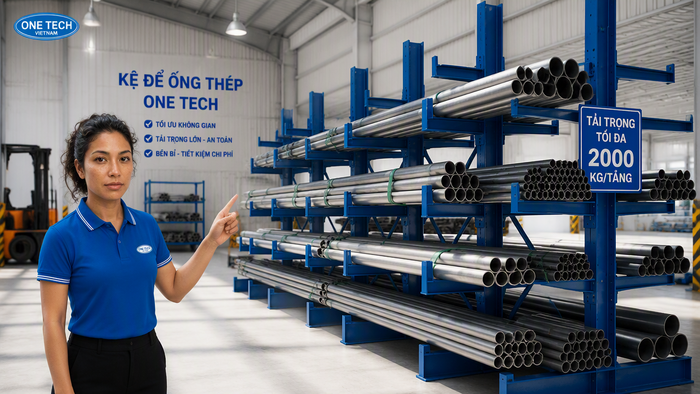 Tư vấn kệ để ống thép Cà Mau bởi OneTech Group Tư vấn kệ để ống thép Cà Mau bởi OneTech Group