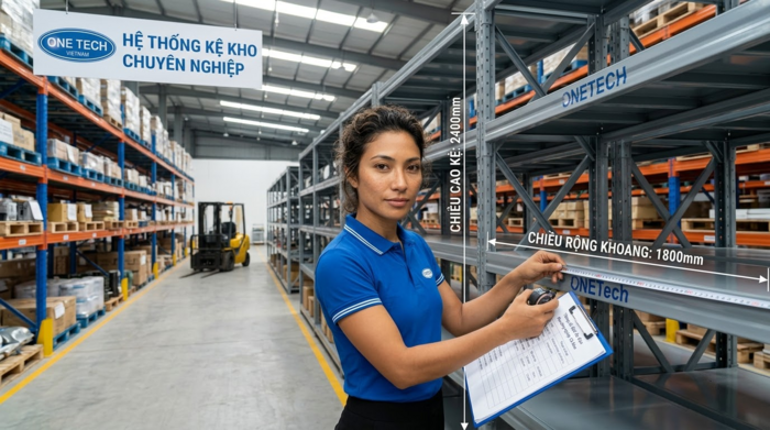 Hướng dẫn đo kho trước khi lắp kệ trung tải giá rẻ Cà Mau